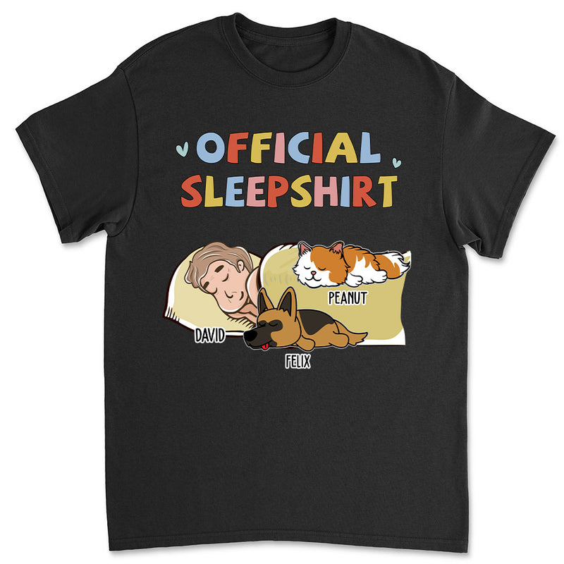 Sleeping Pet Sleepshirt Version 2 - Personalized Custom Premium T-shirt