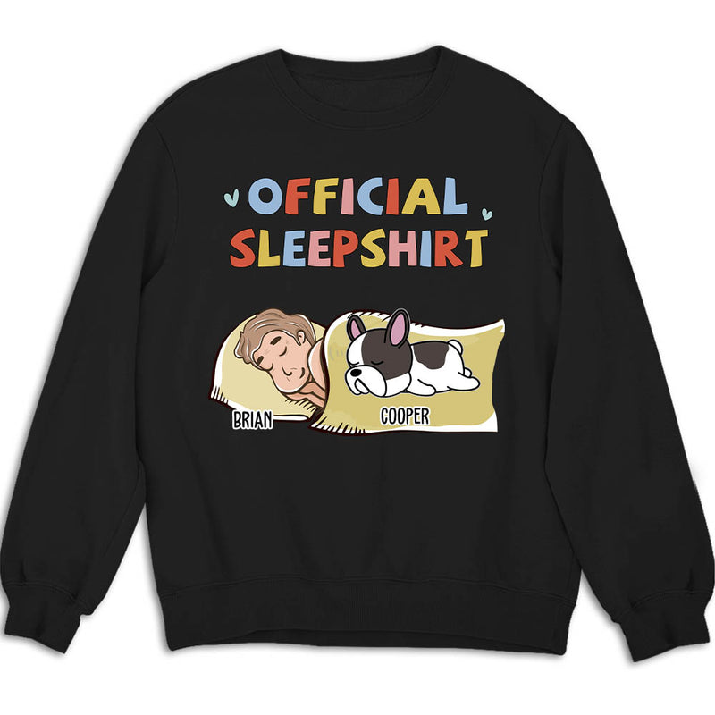 Sleeping Dog Sleepshirt Version 2 - Personalized Custom Sweatshirt