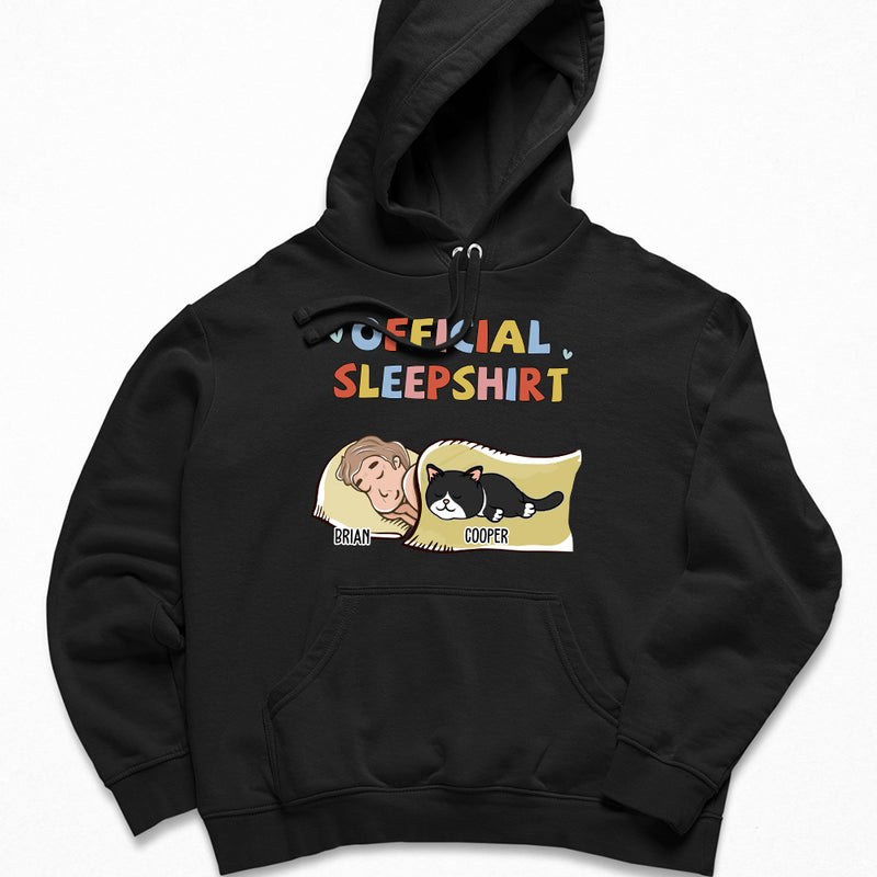 Sleeping Cat Sleepshirt - Personalized Custom Hoodie