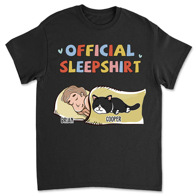 Sleeping Cat Sleepshirt - Personalized Custom Premium T-shirt