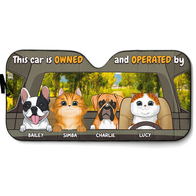 Owned And Operated - Personalized Car Sunshade