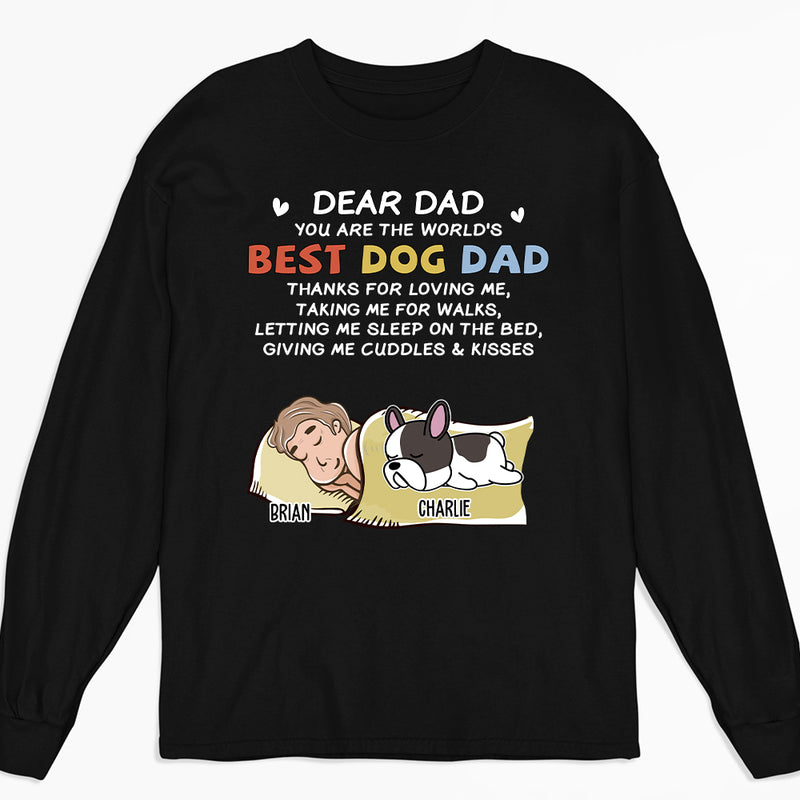 Dear Dad - Personalized Custom Long Sleeve T-shirt