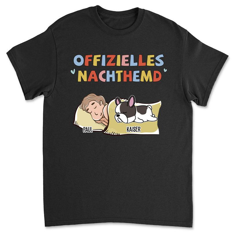 Nachthemd Für Hundebesitzer 2 - Personalisiertes Premium T-Shirt