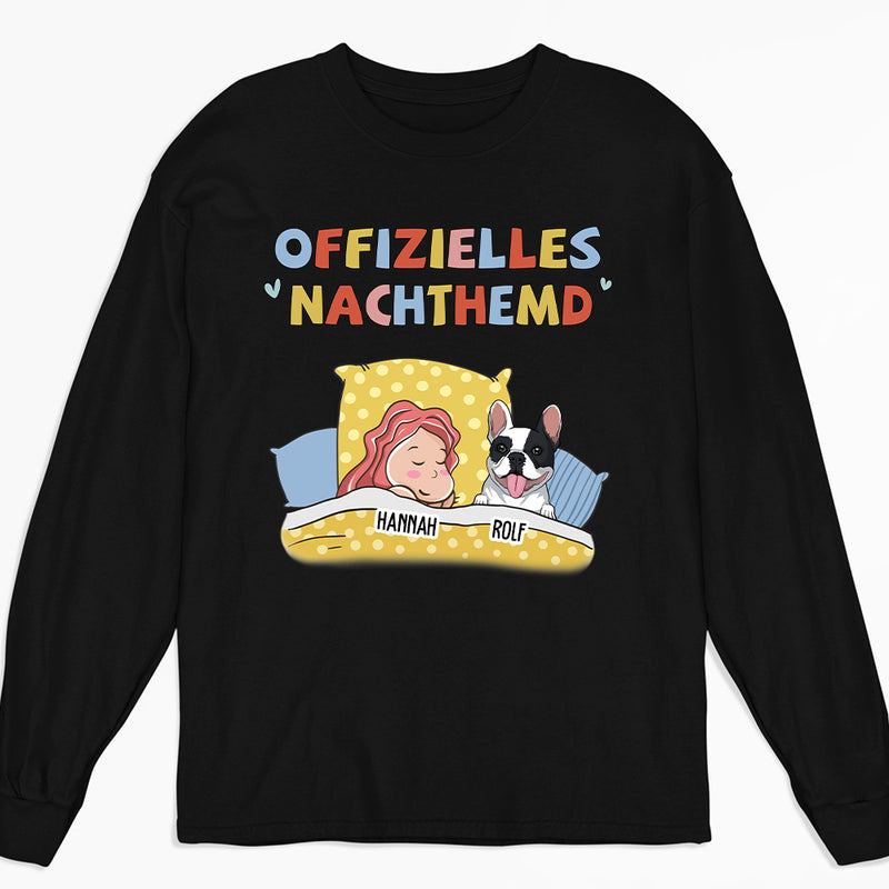 Offizielles Nachthemd 2 - Personalisiertes Langarm T-shirt