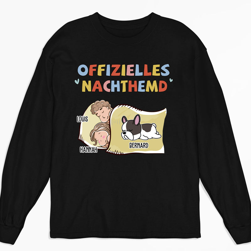 Nachthemd Für Paare 2 - Personalisiertes Langarm T-shirt