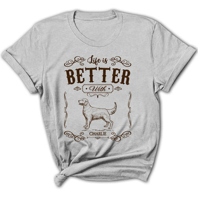 Life Is Better Vintage  - Personalized Custom Women's T-shirt