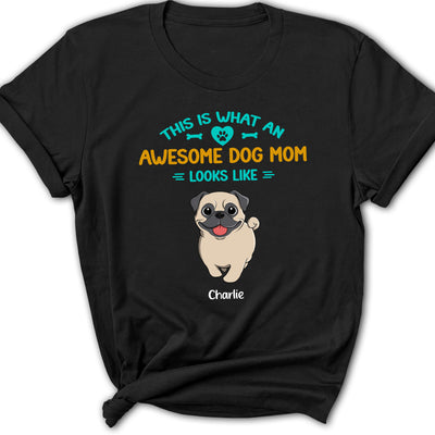 What An Awesome Dog Dad- Personalized Custom Women's T-shirt