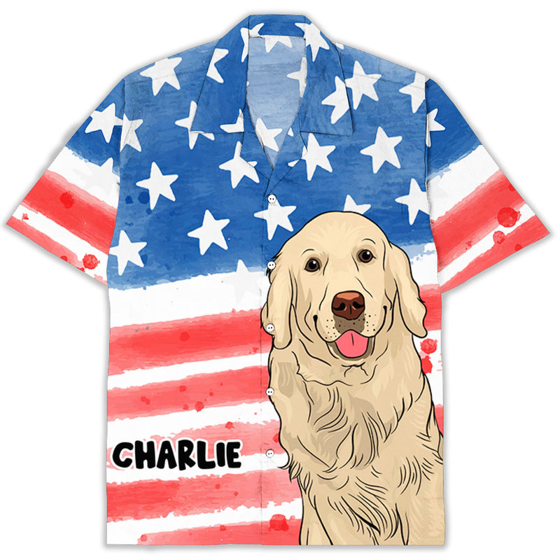 Greatest Dog Dad - Personalized Custom Hawaiian Shirt