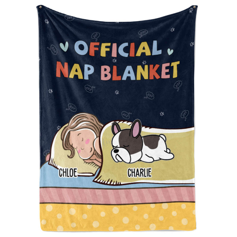 Official Nap Blanket - Personalized Custom Fleece Blanket