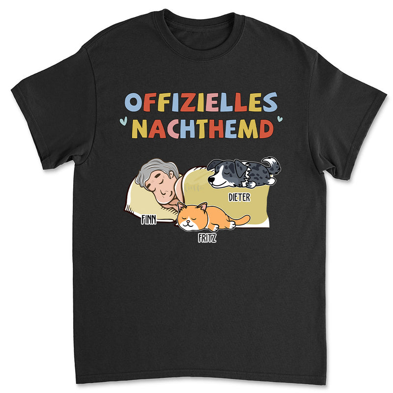 Nachthemd Für Haustierbesitzer 2 - Personalisiertes Unisex T-shirt