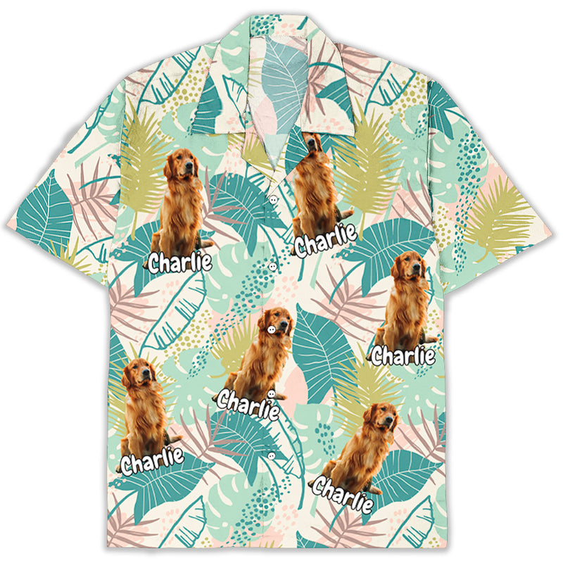 Summer Vacation Dog Photo - Personalized Custom Hawaiian Shirt