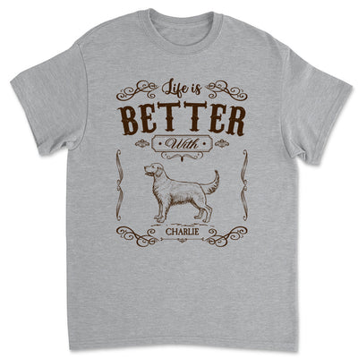 Life Is Better Vintage  - Personalized Custom Unisex T-shirt