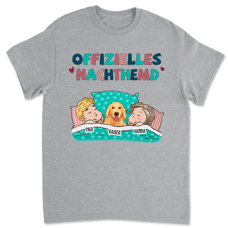 Offizielles Nachthemd Haustiere Für Paare - Personalisiertes Unisex T-Shirt