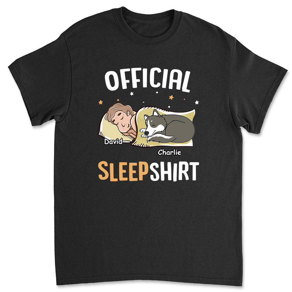 Dog Official Sleepshirt - Personalized Custom Unisex T-shirt – PAWSIONATE