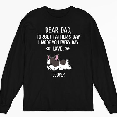Woof You Dad  - Personalized Custom Long Sleeve T-shirt