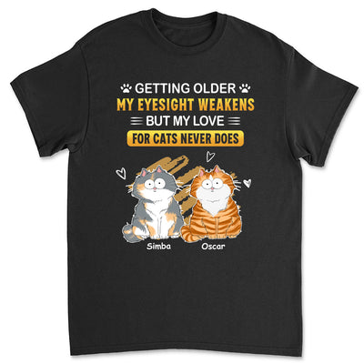 My Love For Cats - Personalized Custom Unisex T-shirt