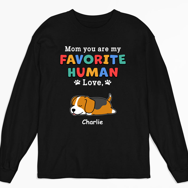 Favorite Dog Parents - Personalized Custom Long Sleeve T-shirt