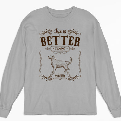 Life Is Better Vintage  - Personalized Custom Long Sleeve T-shirt