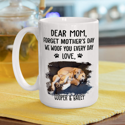 Woof You Dad - Personalized Custom Coffee Mug