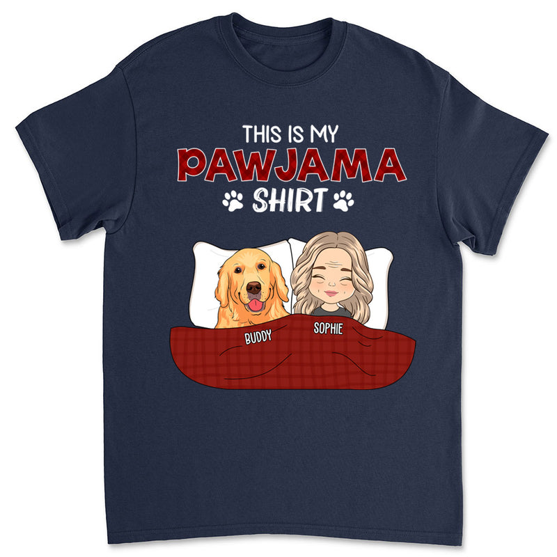 Pajama Shirt Version 2 - Personalized Custom Unisex T-shirt – PAWSIONATE