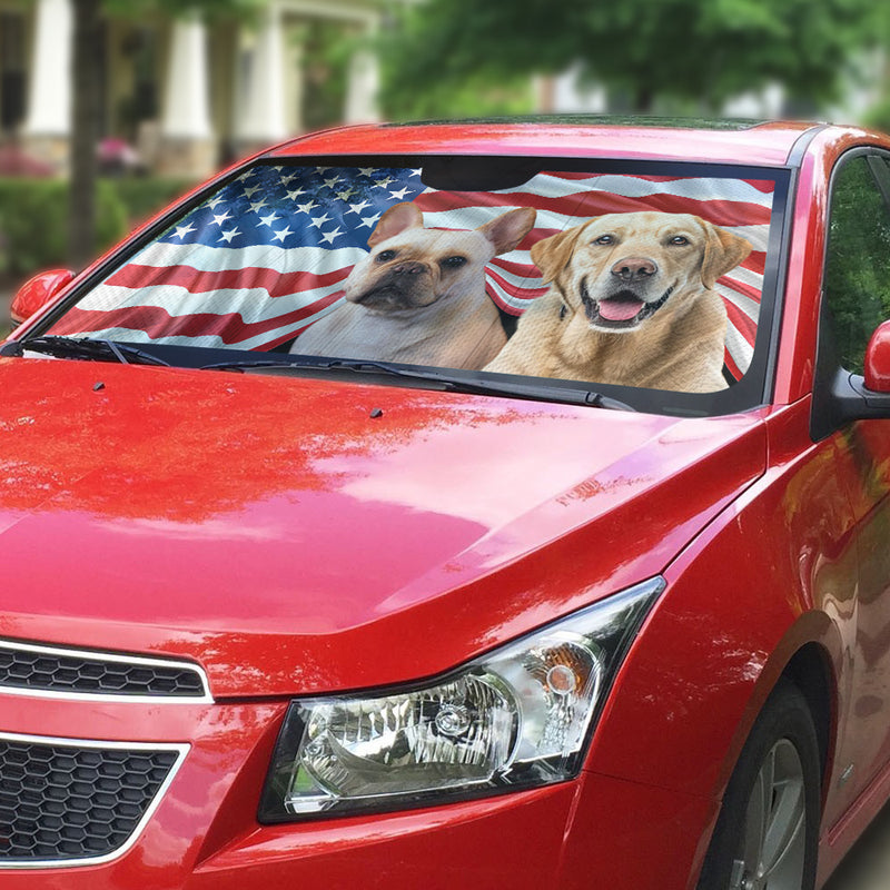 Life Is Better With Pets Version 2 - Personalized Car Sunshade