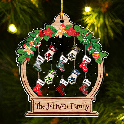 Funny Stockings 2 - Personalized Custom Acrylic Ornament