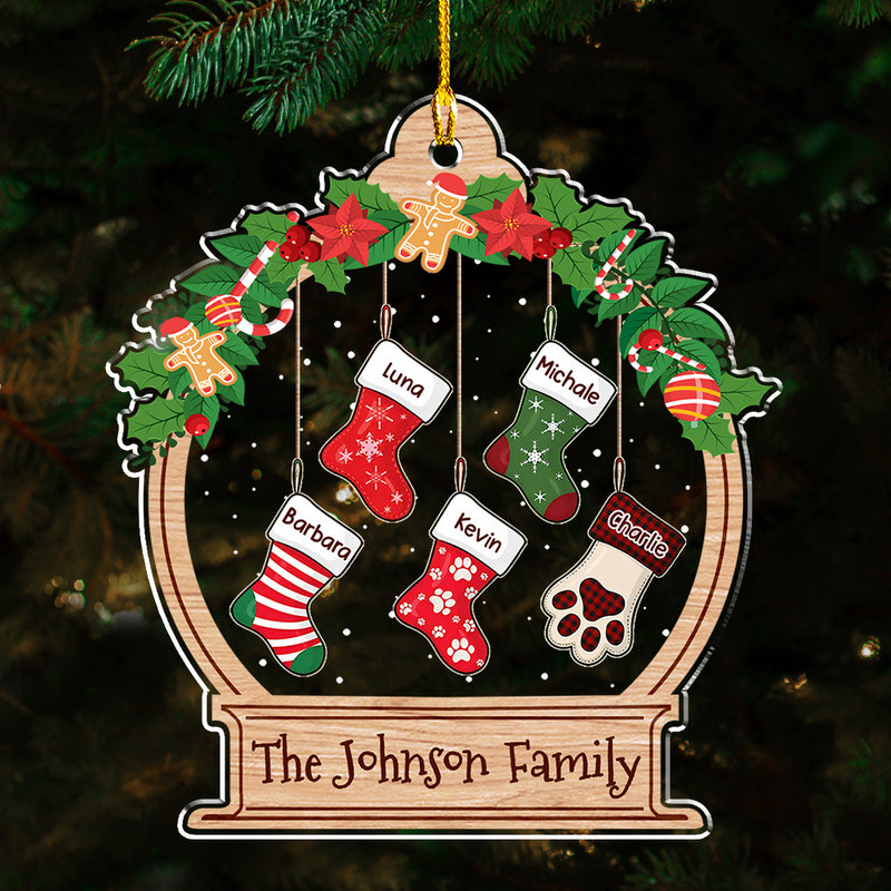 Funny Stockings 2 - Personalized Custom Acrylic Ornament