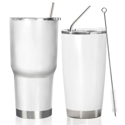 Combo Stainless Steel Straw and Cleaning Brushes