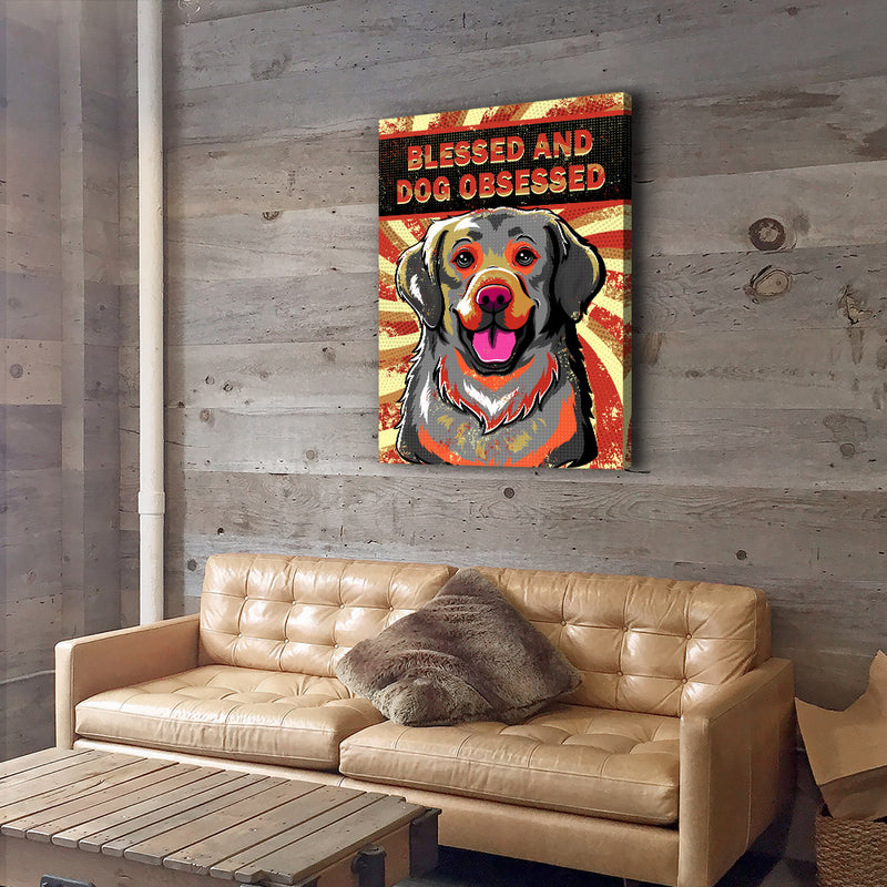 Blessed And Dog Obsessed 1 - Canvas Print