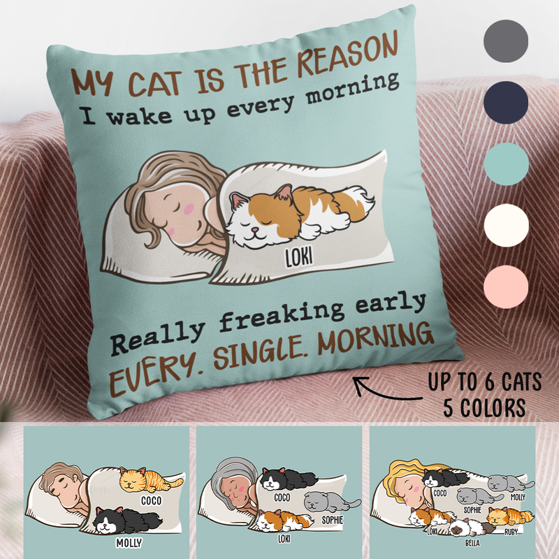 Cat Reason - Throw Pillow