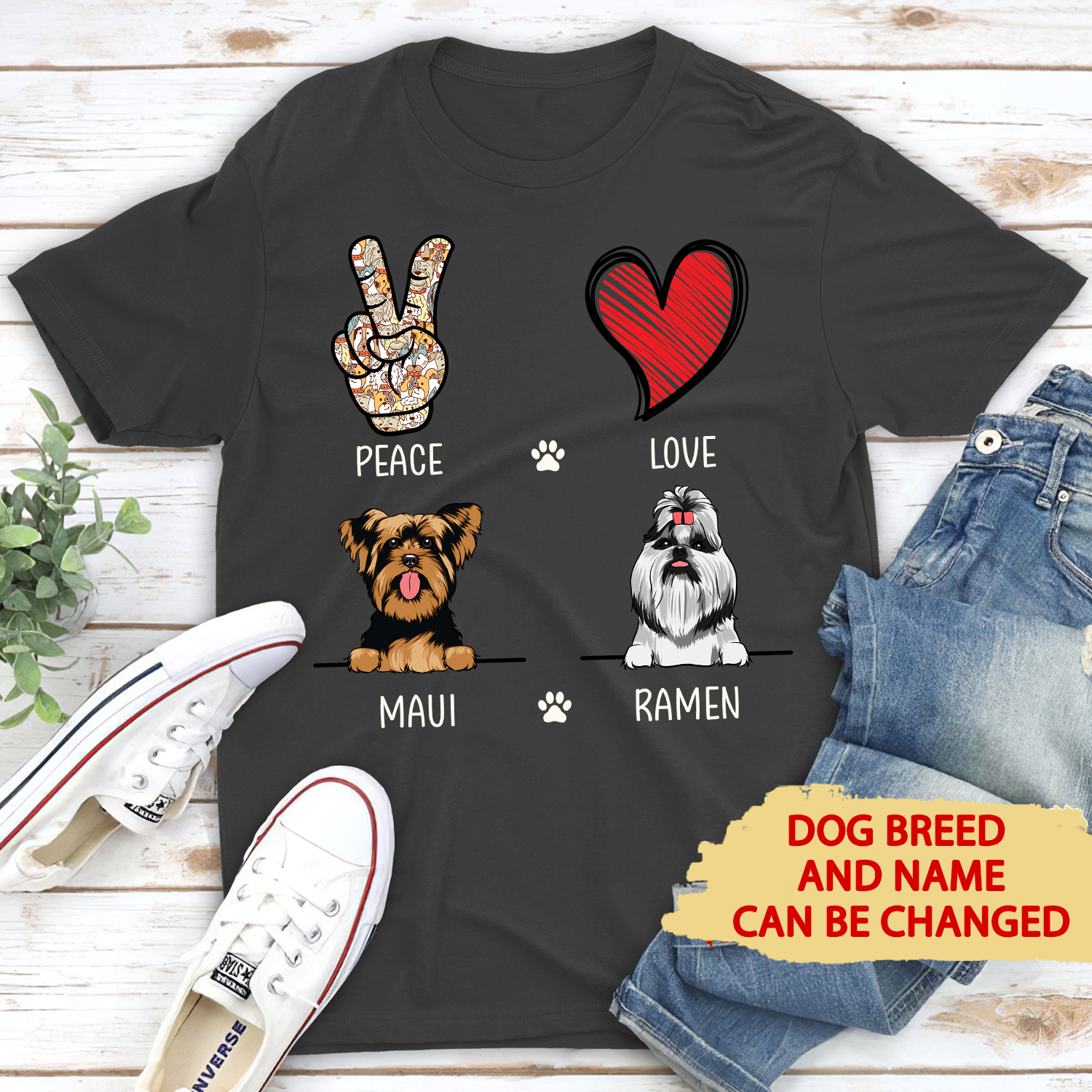 Custom Dog Shirt – I Love My Sweet Dog