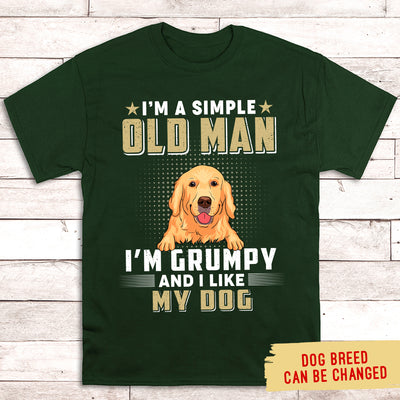 Simple Old Man - Personalized Custom Unisex T-shirt
