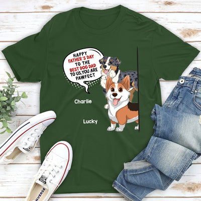 Pawfect Dog Mom - Personalized Custom Unisex T-shirt