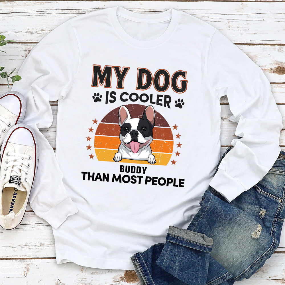 The Coolest Dog - Personalized Custom Long Sleeve T-shirt