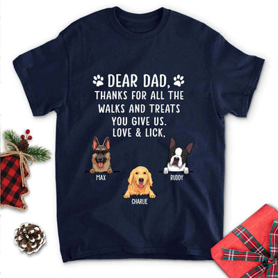 Thanks For All The Treats - Personalized Custom Unisex T-shirt