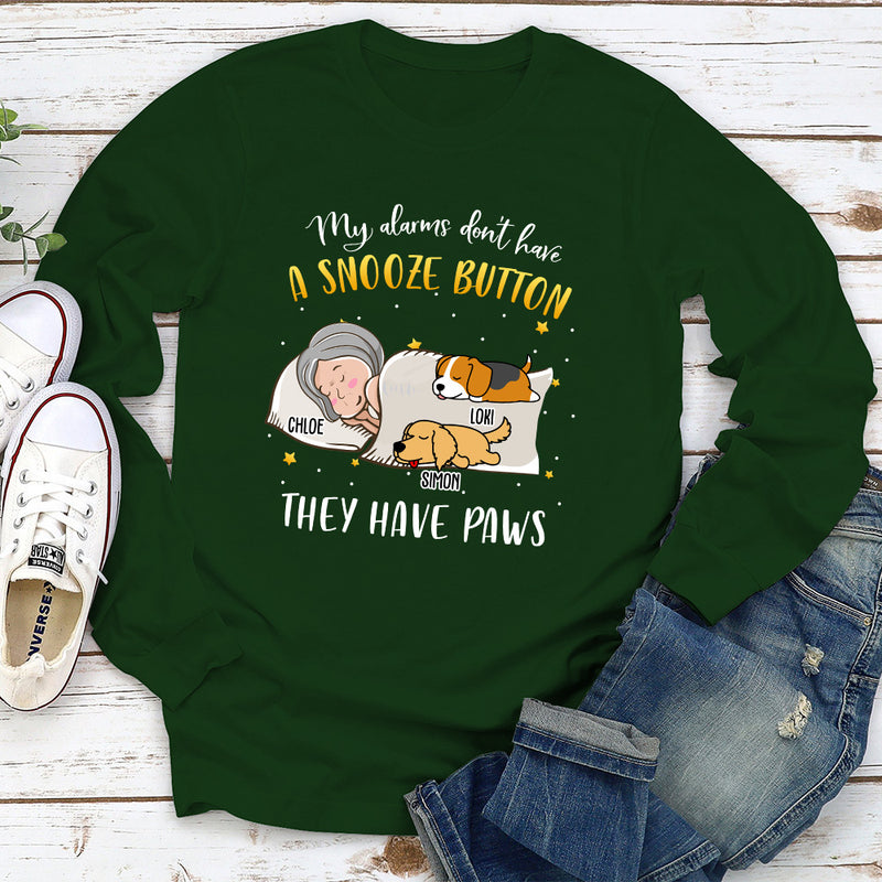 My Dog Alarm - Personalized Custom Long Sleeve T-shirt