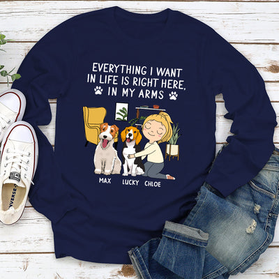 I Want - Personalized Custom Long Sleeve T-shirt