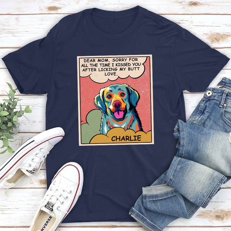 Dog Kissing You - Personalized Custom Unisex T-shirt