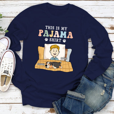 Pajama Colorful - Personalized Custom Long Sleeve T-shirt