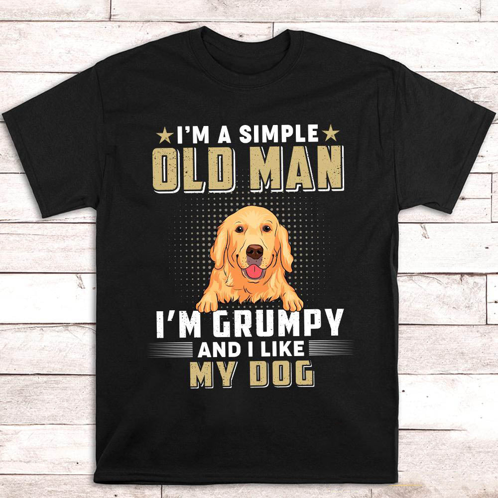 Simple Old Man - Personalized Custom Unisex T-shirt 