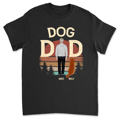 Man And Dog - Personalized Custom Unisex T-shirt