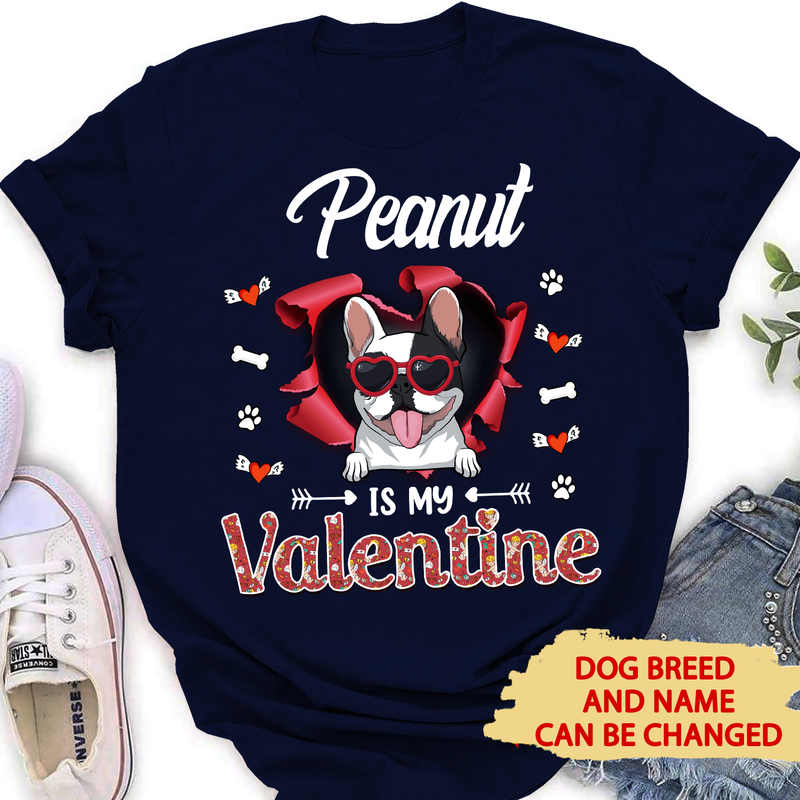 Dog Valentine - Personalized Custom Unisex T-shirt