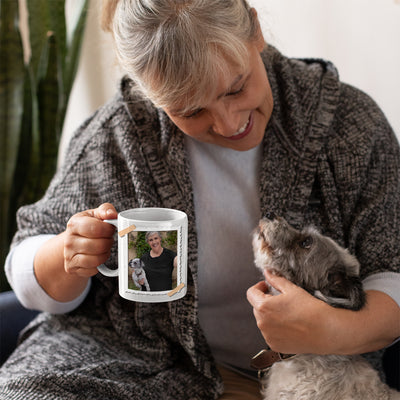 Thank You For Rescuing Me - Personalized Custom Photo Coffee Mug