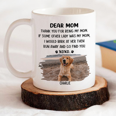 Dear Mom Xoxo Photo - Personalized Custom Coffee Mug