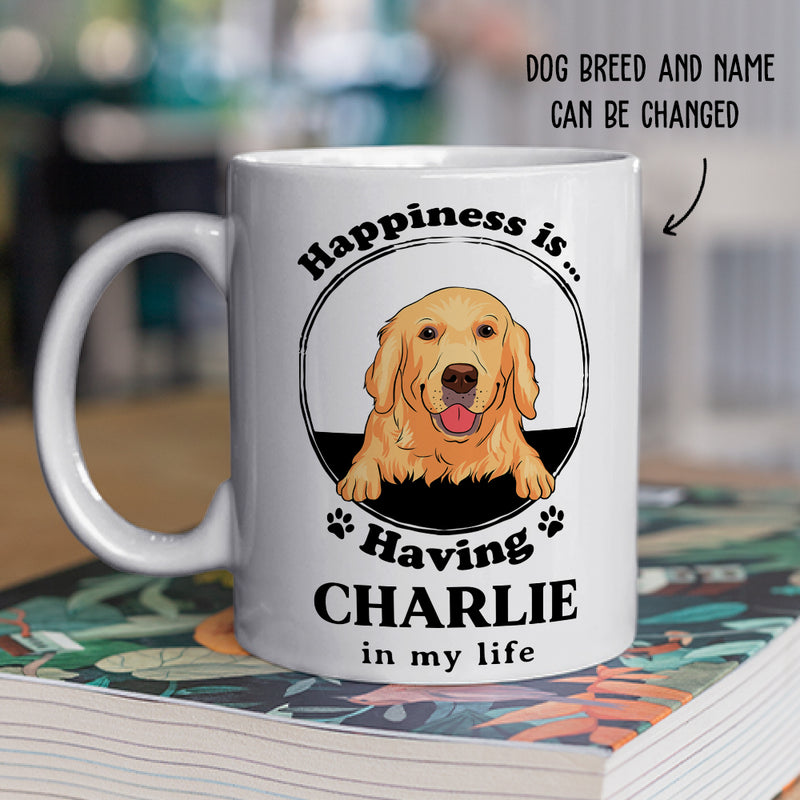 Happiness Is - Personalized Custom Coffee Mug