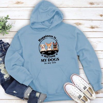Happiness Is - Personalized Custom Hoodie