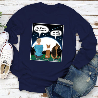 I Wish - Personalized Custom Long Sleeve T-shirt