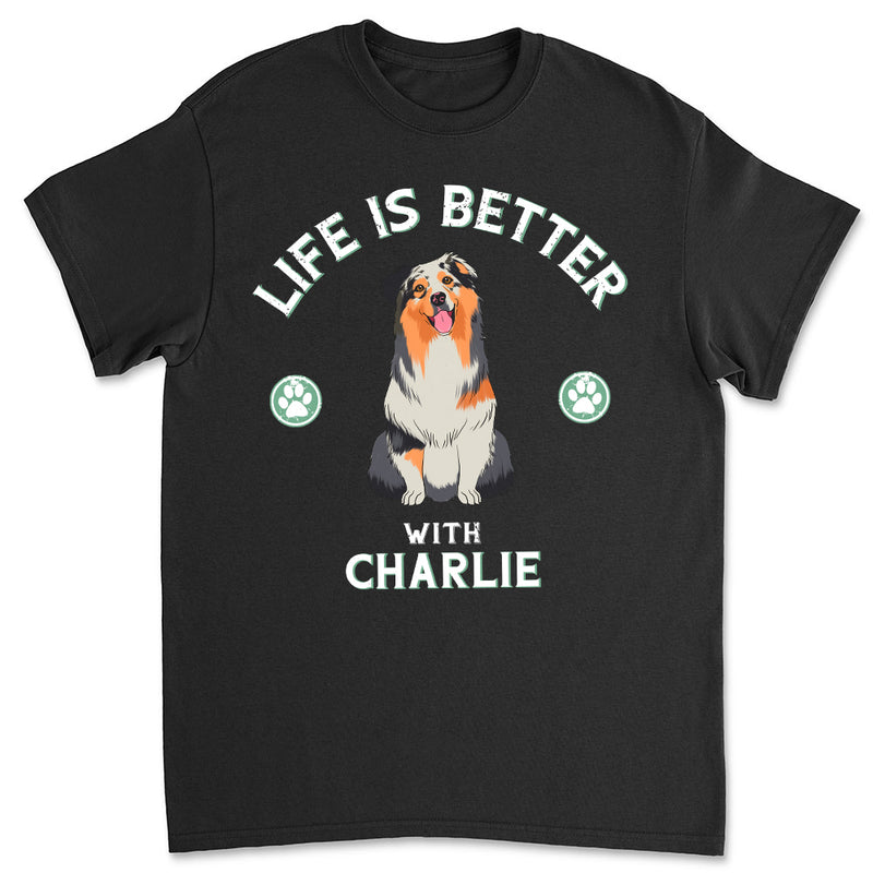 Life Is Better Vintage - Personalized Custom Unisex T-shirt