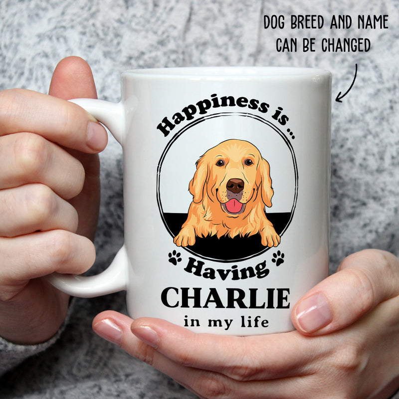 Happiness Is - Personalized Custom Coffee Mug