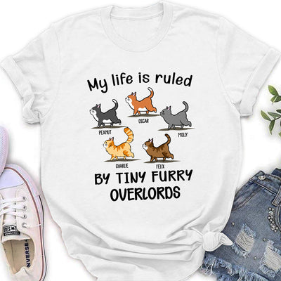 My Life Is Ruled By Cats - Personalized Custom Women's T-shirt